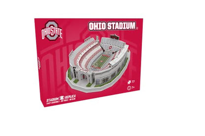 Pro Lion 3D Jigsaw Puzzle of Ohio Stadium Construction Building Kits - 77 Pieces | Ohio State Buckeyes Football Gifts for Boys, Adults, Men & Kids Aged 7+ | Puzzles Games Kit for Creative Fans - style: Ohio State Buckeyes