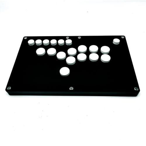 XIAO SHI MIN STORY Ultra-Thin All Buttons Style Arcade Joystick Fight Stick Game Controller for PS4/PC/USB Hot-Swap Cherry MX WASD Layout/Steam Game Keyboard