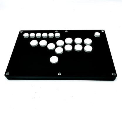 XIAO SHI MIN STORY Ultra-Thin All Buttons Style Arcade Joystick Fight Stick Game Controller for PS4/PC/USB Hot-Swap Cherry MX WASD Layout/Steam Game Keyboard