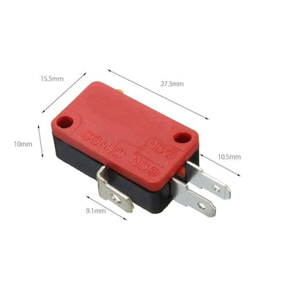 10PCS Durable 3-pin Microswitch for Arcade Push Button Repairing Replacement