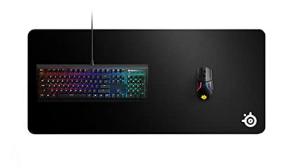 SteelSeries QcK Gaming Mouse Pad - XXL Thick Cloth - Sized to Cover Desks - color: Black, size: XXL, style: Heavy