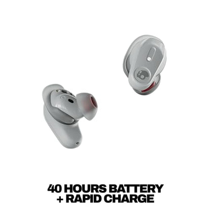 Skullcandy Method 360 ANC Wireless Earbuds with Sound by Bose - Cement | In-Ear Fit, Premium Active Noise Cancellation, 40 Hours Battery, Sweat and Water Resistant, Microphone for iPhone Android - color: Cement