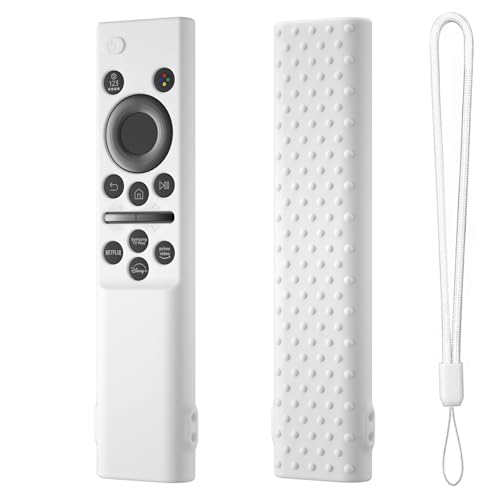 Hi Color Remote Cover for Samsung BN59-01388 BN59-01393 Silicone Remote Case Protective Sleeve (White) - color: white