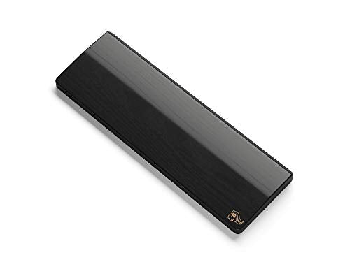 Glorious Wooden Wrist Rest - Compact - Onyx/Black - Mechanical Keyboards Wood Ergonomic Palm Rest| 12x4 inches/19mm Thick (GV-75-DARK) - size: Compact