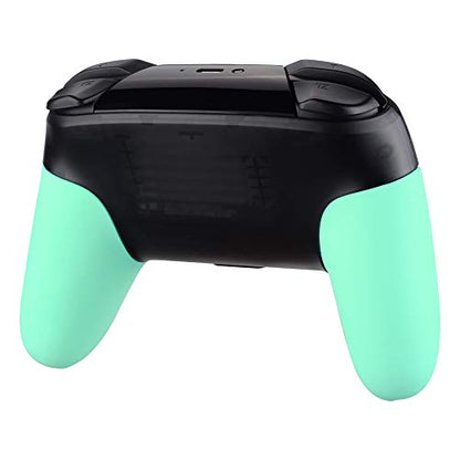 eXtremeRate Mint Green Replacement Handle Grips for Nintendo Switch Pro Controller, DIY Custom Hand Grip Shell for Nintendo Switch Pro - Controller NOT Included - color: Mint Green