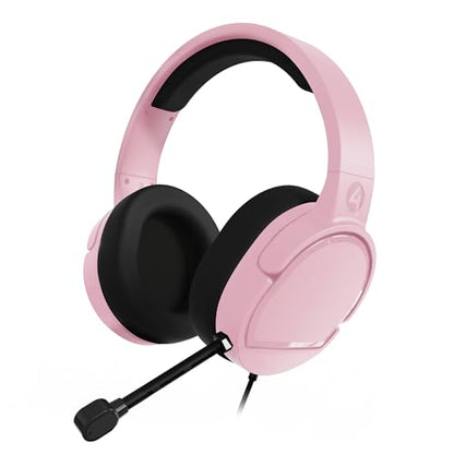 4Gamers Panther Wave Gaming Headset Blush for PS5, Xbox & PC - color: Blush