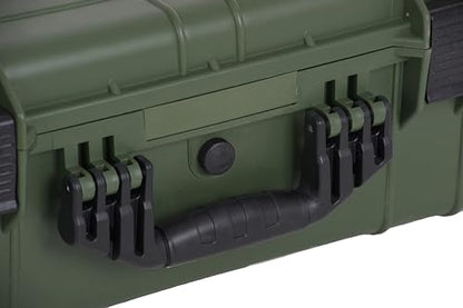 MEIJIA All Weather IP67 Waterproof Hard Camera Case,Hard Protective Case,Hard Case with Customizable Foam,Fit Use of Drones,Camera,Equipments,Pistols(Green,20.62 x16.85x8.11inches) - color: Green, size: 20.62 x16.85x8.11inches