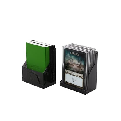 Gamegenic Bastion 50+ XL Deck Box - Compact, Secure, and Perfectly Organized for Your Trading Cards! Safely Protects 50+ Double-Sleeved Cards, Black Color, Made - color: Black