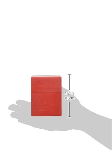 Ultimate Guard RTE Boulder 100+, Deck Case for 100 Double-Sleeved TCG Cards, Red, 97% Renewable, Made in Germany, Secure & Durable Storage - color: Red
