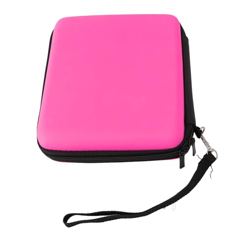 LUCKDANO Carrying Case for 2DS - Protective Hard Shell with 8 Game Card Holders - Compatible with 2DS Console Accessories Shockproof & Travel Case Portable Pouch with Wrist (#12) - color: Pink