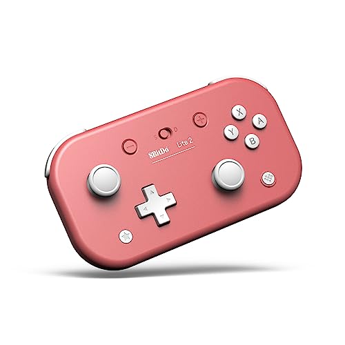 8BitDo Lite 2 Bluetooth Gamepad for Switch, Switch Lite, Android and Raspberry Pi (Pink) - color: Pink