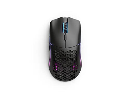 GLORIOUS Model O Wireless Gaming Mouse - Superlight, 69g Honeycomb Design, RGB, Ambidextrous, Lag Free 2.4GHz Wireless, Up to 71 Hours Battery - Matte Black - color: Black, style: Model O (Ambidextrous)