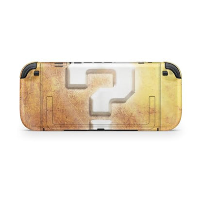 Glossy Glitter Gaming Skin Compatible with Nintendo Switch 2 Console Only - Mystery Block - Premium 3M Vinyl Protective Wrap Decal Cover - Easy to Apply | Crafted in The USA by MightySkins - color: Mystery Block, size: Switch 2 Console Skin Only, style: G