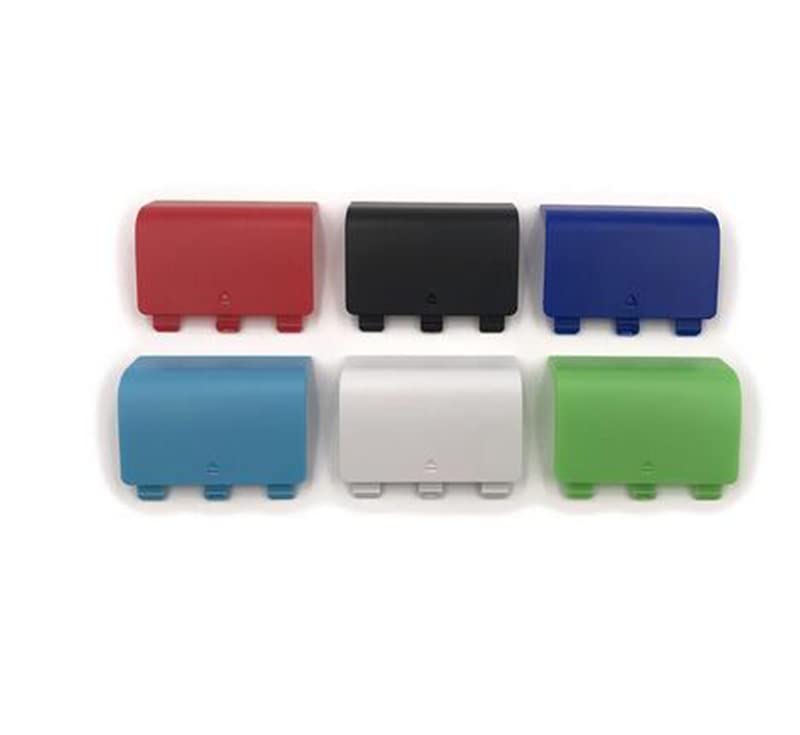 Colorful Battery Back Cover for Xbox Series S X Controller Battery Door Lid Pack Shell Replacement (Black) - color: Black