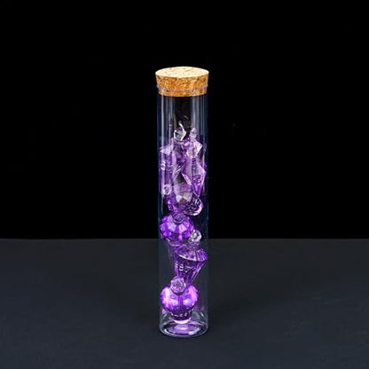 7PCS Potion DND Dice Set,Transparent Sharp Edge Die Set D&D RPG Polyhedral Die,for Dungeons & Dragons, Pathfinder, and TTRPG Roleplaying Games.(Purple) - color: Purple