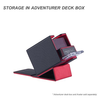 Pocket Dice Box (Adventurer Module) - Built-in Life Tracker - Fits 15 Counter Dice (15 mm) or 30+ Unsleeved Cards - Stores Inside Adventurer - MTG, PTCG & More (2. Veil (Black/Green)) - color: 2. Veil (Black/Green)