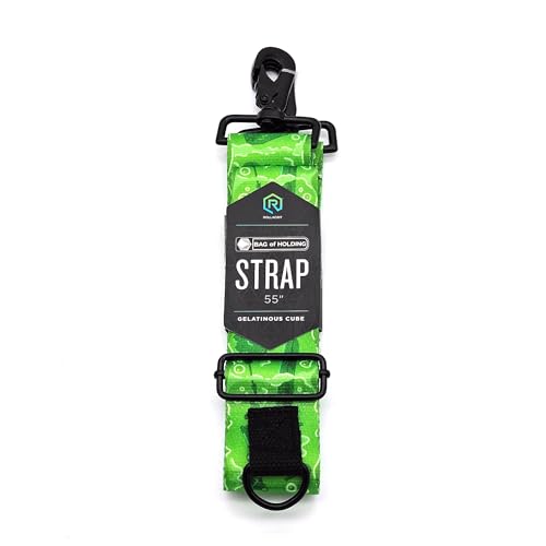 Rollacrit Gelatinous Cube 55-inch Bag Strap - Nylon Strap for Bag of Holding Messenger Bag, Purses, Cross-body bags, game bags - style: Cube