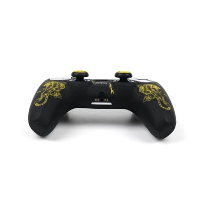 Tiger Controller Skin Cover Compatible with PS5/Playstation 5 Controller, RALAN Protector Case Customised Thumb Grip - color: Tiger Yellow