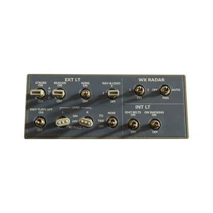 Goekhyrani Flight Simulator Control Panel,.A101 A32x mini Light OVERHEAD Panel for MSFS 2020/2024 - Compatible with Fenix A320 FBW A32NX - Windows Home Cockpit