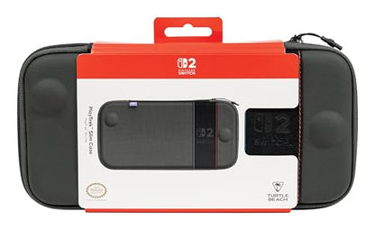 Turtle Beach PlayTrek Hard Shell Slim Case Nintendo Switch 2, Lite, OLED | Nintendo Switch 2 Licensed, Carrying Case, 12 Game Card Holder, Cover, Portable Travel Storage, Protection, Charcoal Black - style: Slim