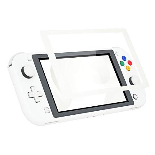 eXtremeRate White DIY Replacement Shell for Nintendo Switch Lite, NSL Handheld Controller Housing with Screen Protector, Custom Case Cover for Nintendo Switch Lite [Console NOT Included] - color: White