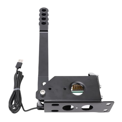 Thonlai 64 Bit PC USB Handbrake, Hall Sensor Linear Sim Racing Handbrake with Plug and Play Smart Calibration for Windows PC Racing Games