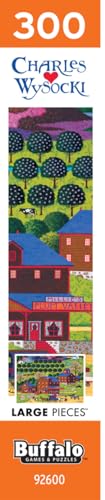 Buffalo Games – Plum Valley - Charles Wysocki - 300 Oversized Piece Jigsaw Puzzle Larger Shapes - Great for Adults, Seniors, Easy to Grip
