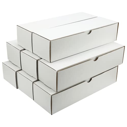 Top loader-Card Storage Box,8-Pack • 6400-count, Corrugated Cardboard Toploader Storage Box for Sports/TCG/Mtg/Magic storage & Collection,Trading Card Storage Box - size: 8-Pack-White