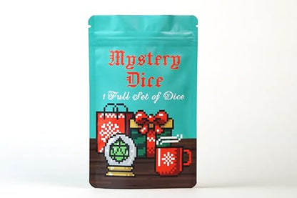 1985 Games Holiday Mystery Dice Bag - Wide Range of Patterns for Gaming, Role Playing, Table Games (Pack of 6) - color: Holiday Mystery Dice, size: Pack of 6