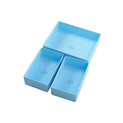 Token Silo Card Add On - 3-Piece Set of Game Trays, Holds Game Cards, Tokens, Dials and Dice, Organize LCG, TCG and Board Game Accessories, Modular Design, Blue Color, Made by Gamegenic - color: Blue