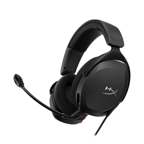 HyperX Cloud Stinger 2 Core – PC Gaming Headset, Lightweight Over-Ear Headset with mic, Swivel-to-Mute mic Function, DTS Headphone:X Spatial Audio, 40mm Drivers,Black - color: Black/Red, size: Wired, style: Wired