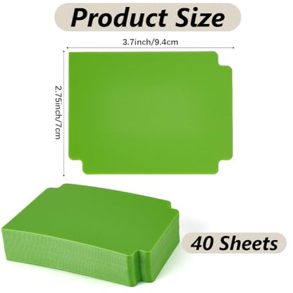 CRASPIRE Trading Card Dividers Green Card Separator Card Sorting Tray Plastic Card Dividers Board Game Card Separator Card Deck Box Dividers for Game Organizer Storage 40sheets 2.75 x 3.7 Inch - style: 40Pcs Green