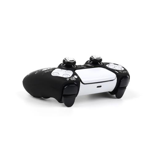 Tiger Controller Skin Cover Compatible with PS5/Playstation 5 Controller, RALAN Protector Case Customised Thumb Grip - color: Tiger Black White