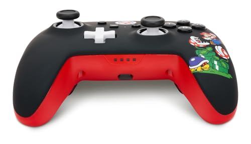 PowerA Enhanced Wireless Controller for Nintendo Switch/Switch 2 / Switch Lite/OLED Model - Mario Mayhem - Gamepad, game controller, Officially Licensed (Amazon Exclusive) - color: Mario Mayhem