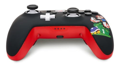 PowerA Enhanced Wireless Controller for Nintendo Switch/Switch 2 / Switch Lite/OLED Model - Mario Mayhem - Gamepad, game controller, Officially Licensed (Amazon Exclusive) - color: Mario Mayhem