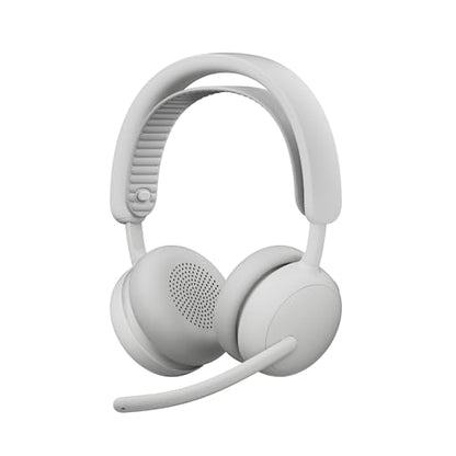 Logitech Zone Wired 2 Noise Canceling Headset Adaptive Hybrid - Off-White | Noise-canceling, USB-C, USB-A adapter included - color: Off White, style: Wired