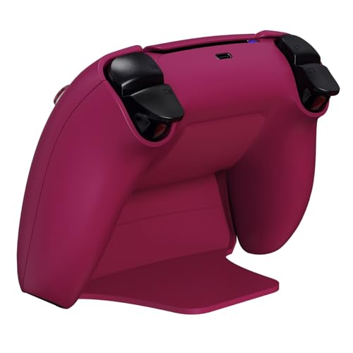 PlayVital 2 Pack Controller Display Stand for ps5, Gamepad Stand Desk Holder for ps5 Controller Accessories with Rubber Pads, Cosmic Red - color: Cosmic Red 2 set