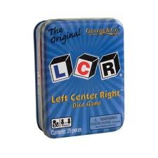 LCR Left Center Right Blue TIN
