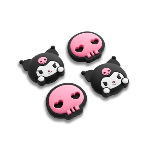 Kuitmor Thumb Grip Caps Compatible with Nintendo Switch 2, Silicone Joystick Grip Caps for Switch 2025, 4pcs, KLM Style, Black & Purple - color: Kuromi(Black & Purple)