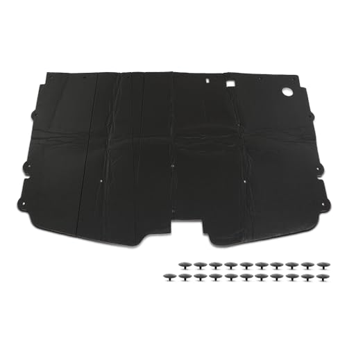 PIT66 Hood Insulation Pad 1/2" with Clips Compatible with Chevy GMC C1500 C2500 C3500 and Suburban 1988-1998 - style: 1988-1998 Chevy/GMC