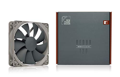 Noctua NF-P12 redux-900, Ultra Quiet Silent Fan, 3-Pin, 900 RPM (120mm, Grey) (Pack of 2) - size: 120x120x25mm (Pack of 2)