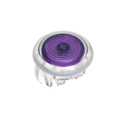 （10PCS PURPLE) 24MM clear Mechanical arcade punk buttons with cherry MX speed silver switches replacement for different arcade fighting stick controller box