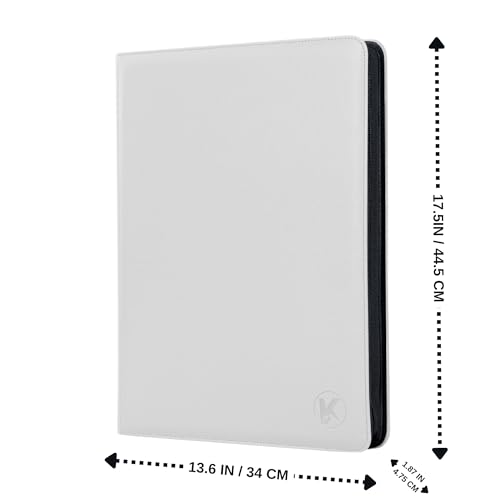 1000+ Pockets Trading Card Binder, 16-Pocket Card Ablum Compatible with MTG,Sports Cards & Other Standard Size Trading Cards (White) - color: White
