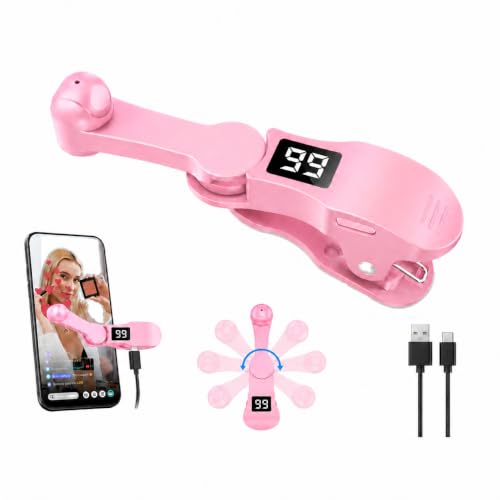 Aylthyo Auto Clicker for Smart Phone, Phone Screen Device Speed Clicker for iPhone iPad Apps, Fast Click Simulation Finger Continuous Click for Tiktok, Live Broadcasts Likes, Lightning Deal, Reward Task, Plug and Play (Pink) - size: PINK-1 PC