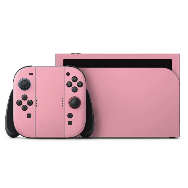 Skinit Decal Gaming Skin Compatible with Nintendo Switch 2 (2025) with Joy-Con - Light Pink Design - color: Pink - SOLIDX39