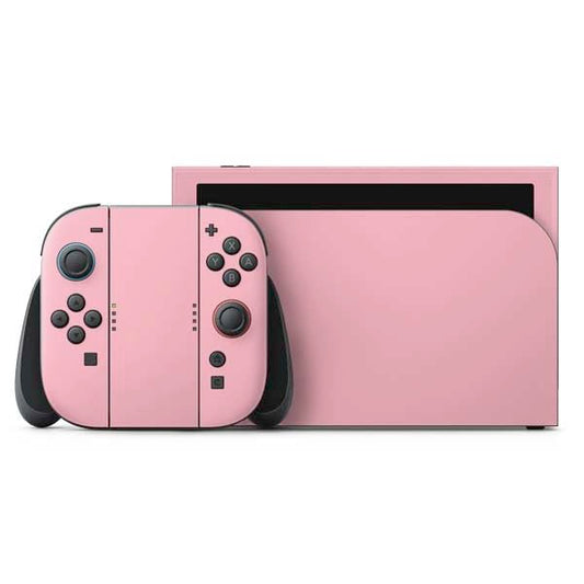 Skinit Decal Gaming Skin Compatible with Nintendo Switch 2 (2025) with Joy-Con - Light Pink Design - color: Pink - SOLIDX39