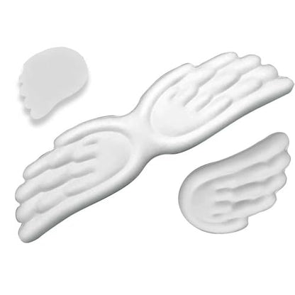 Angel Wing Wrist Rest, Angel Wings Wrist Rest Ergonomic Memory Foam Wrist Rest for Computer Keyboard Mouse Set, Cute Gaming Keyboard Cushion Hand Support