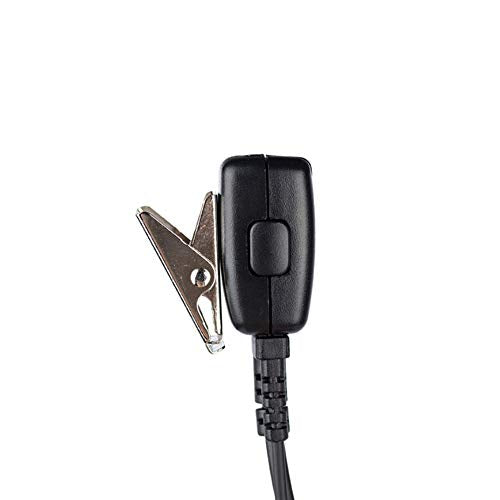 Xpr 3500e G Shape Earpiece Headset Mic PTT, 2 Pack | G-hook earpiece with PTT mic; PU cable. Fits Motorola XPR3500e, XPR3300e, XPR3000 MOTOTRBO radios
