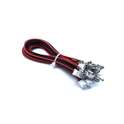 Arcity 20 Pcs Arcade Button Wires Harness Cable for Zero Delay USB Encoder PCB with 0.110" 2.8mm Terminals Compatible with Arcade LED Buttons & Sanwa Style Buttons New - color: 0.110 inch(2.8mm)