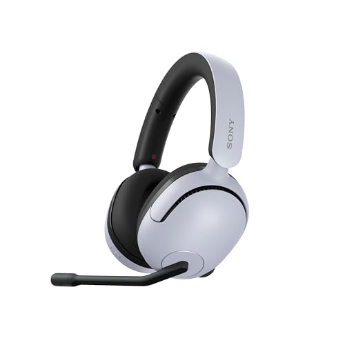 Sony INZONE H5 Wireless Over-Ear Gaming Headset PS5 Headphones, White | Plug & Play, Personalized 360 Spatial Sound, For PC/PS5/Console, 28 Hr Battery, 2.4Ghz Wireless and 3.5mm Audio Jack - color: White